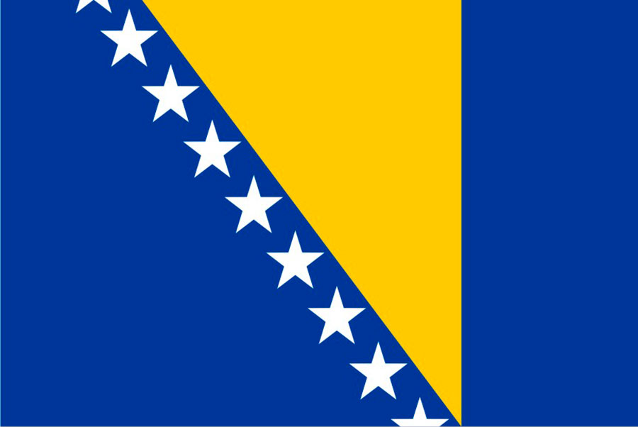 Bandera Bosnia y Herzegovina