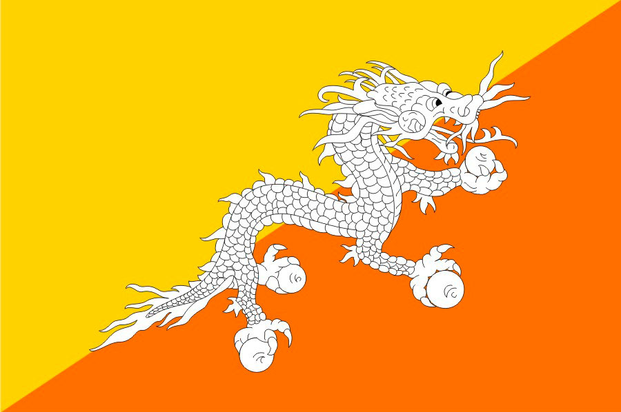 Flag Bhutan