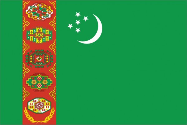 Flag Turkmenistan
